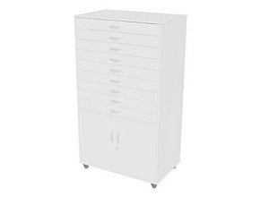 Porta Cartolina 9 vãos com Gavetas e 2 Portas