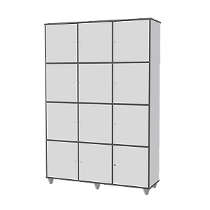 Roupeiro Guarda Volume 12 portas Polar