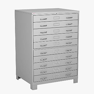 Mapoteca Horizontal 10 gavetas chapa 22 1,41x0,98x0,80