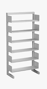 Estante para biblioteca chapa 22 1,98x0,92x0,32