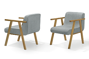 Conjunto 2 Poltronas Ayla