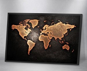 Quadro Decorativo - Mapa 02