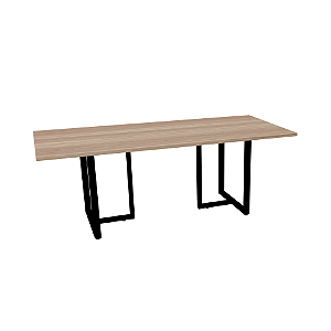 Mesa Reunião Pé Industrial Retangular 2,60x1,20cm