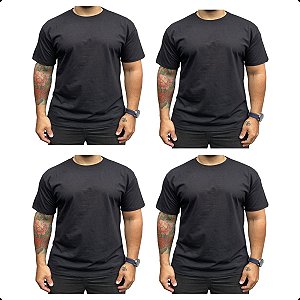 Kit Oorun 4 Camisetas Básicas (4x Pretos)
