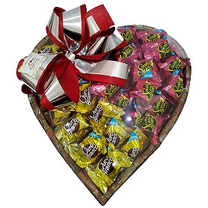 Coração de chocolates grande