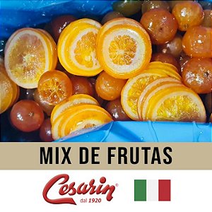 Mix de Frutas Inteiras/Pedaços Cristalizadas Cesarin - 5kg