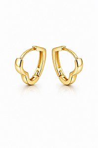 Argola Coração Ouro