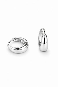 Brinco Argola Essenza 1.6cm Rhodium Branco