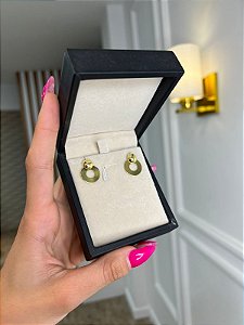 Brinco Minimalista Folheado em Ouro 18k