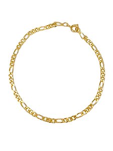 Pulseira Elos 3 e 1 Folheado Ouro18k