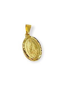 Pingente Medalha Milagrosa Folheado Ouro18k