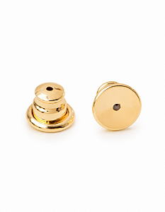 Tarraxa Brinco Sutiã de Orelha 9mm Folheado Em Ouro 18k