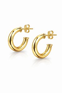 Argola Tubo Milano 2.2 cm Ouro 18k