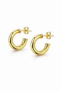 Argola Tubo Milano 1.8 cm Ouro 18k