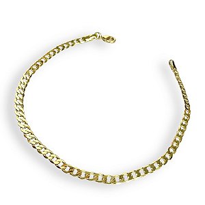 Pulseira Masculina Grumê 0.4mm Folheada em Ouro 18K