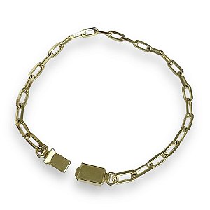 Pulseira Cartier 0.5mm com Fecho Gaveta Folheada em Ouro 18K