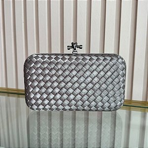 Bolsa Clutch Cinza