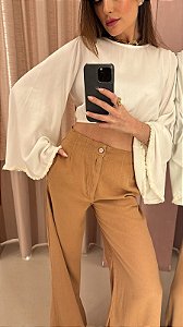 Calça Pantalona Caramelo
