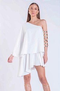 Vestido Curto Assimetrico