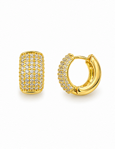 Argola Pavé Diamond 2 cm