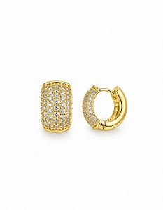 Argola Pavé Diamond 1,5 cm