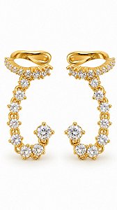 Brinco Chain Diamond Ouro