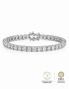 Pulseira Riviera Moissanite 4mm 0.3ct