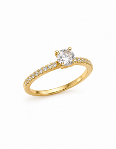 Anel Solitário Diamond Ouro 18K