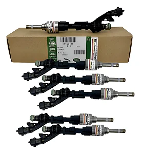 Kit 6 Bico Injetor Combustível Gasolina Land Rover Discovery Range Rover Sport Jaguar 3.0 LR105431 0261500296 C2D55182 ORIGINAL