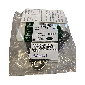 Junta Coletor Escape Turbo 2.0 Diesel Discovert 5 Sport LR073723 JDE37978 LR079062 ORIGINAL