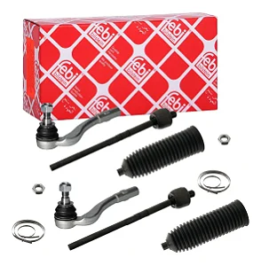 Par Terminal Axial Dianteiro Mercedes SLK200 SLK250 SLK300 2011 2012 2013 2014 2015 2017 2018 2019 2020 á 2026 A2043301003S4 A2043380615S5 FEBI