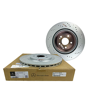 Par Disco Freio Traseiro Mercedes A35 A45 CLA35 GLA35 GLA45 GLB35 AMG A2474230400