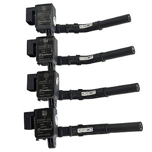 Kit 4 Bobinas Ignição Motor Mercedes C200 C300 GLC300 2021 2022 2023 2024 2025 2026 A2549060500 A2549060400 A2549061400
