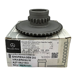 Engrenagem Virabrequim Mercedes Classe C W204 2007 2008 2009 2010 2011 2012 2013 2014 2015 2016 2017 2018 2019 2020 2021 2022 2023 2024 2025 2026 A2710521903