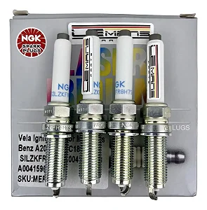 Jogo Velas Ignição Mercedes E250 CLA200 CLA250 CLA45 AMG 2012 2013 2014 2015 2016 2017 2018 A0041596503