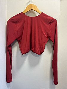 Cropped Manga Longa GG #reuse