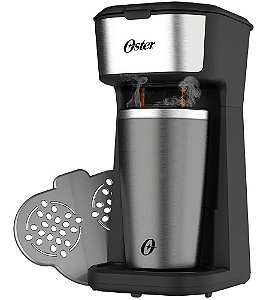 Cafeteira To Go Oster Inox 2em1 com Copo Térmico Ocaf200 127v