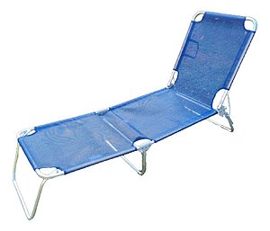 Cadeira De Praia Espreguiçadeira Ronchetti Sannet Azul Royal