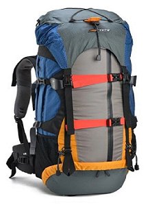 MOCHILA GYZMO 50 LITROS GT CINZA E AZUL NAUTIKA