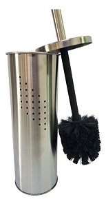 Escova Limpar 37cm Vaso Sanitário Privada Banheiro Aço Inox