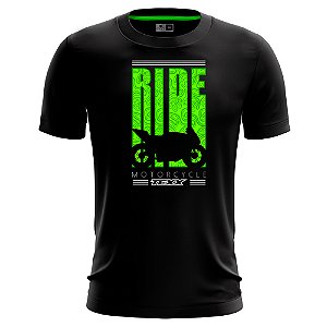 Camiseta Texx Preta Verde Ride Gg