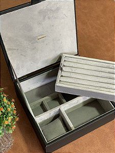 Caixa Organizadora para acessorios com suporte de anel