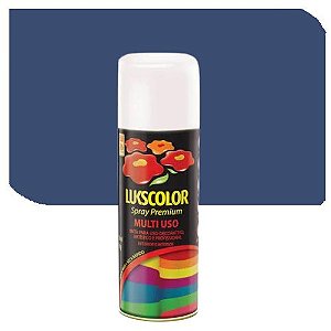 Spray Lukscolor Multiuso  Azul Colonial Brilhante  400 ml