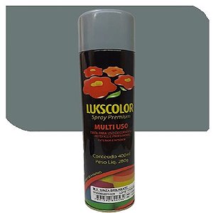 Spray Lukscolor Multiuso Cinza Brilhante  400 ml