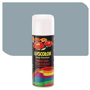 Spray Lukscolor Multiuso Cinza Placa Brilhante  400 ml