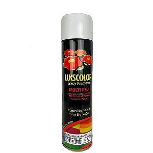 Spray Lukscolor  Alumínio Branco Brilhante  350 ml