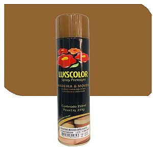 Spray Lukscolor Madeira e Móveis Mogno Brilhante 350 ml