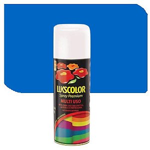 Spray Lukscolor Multiuso Azul Metálico Brilhante  400 ml
