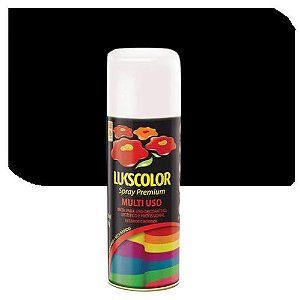 Spray Lukscolor Multiuso  Preto Brilhante   400 ml