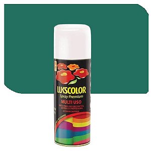 Spray Lukscolor Multiuso Verde Metálico Brilhante 400 ml